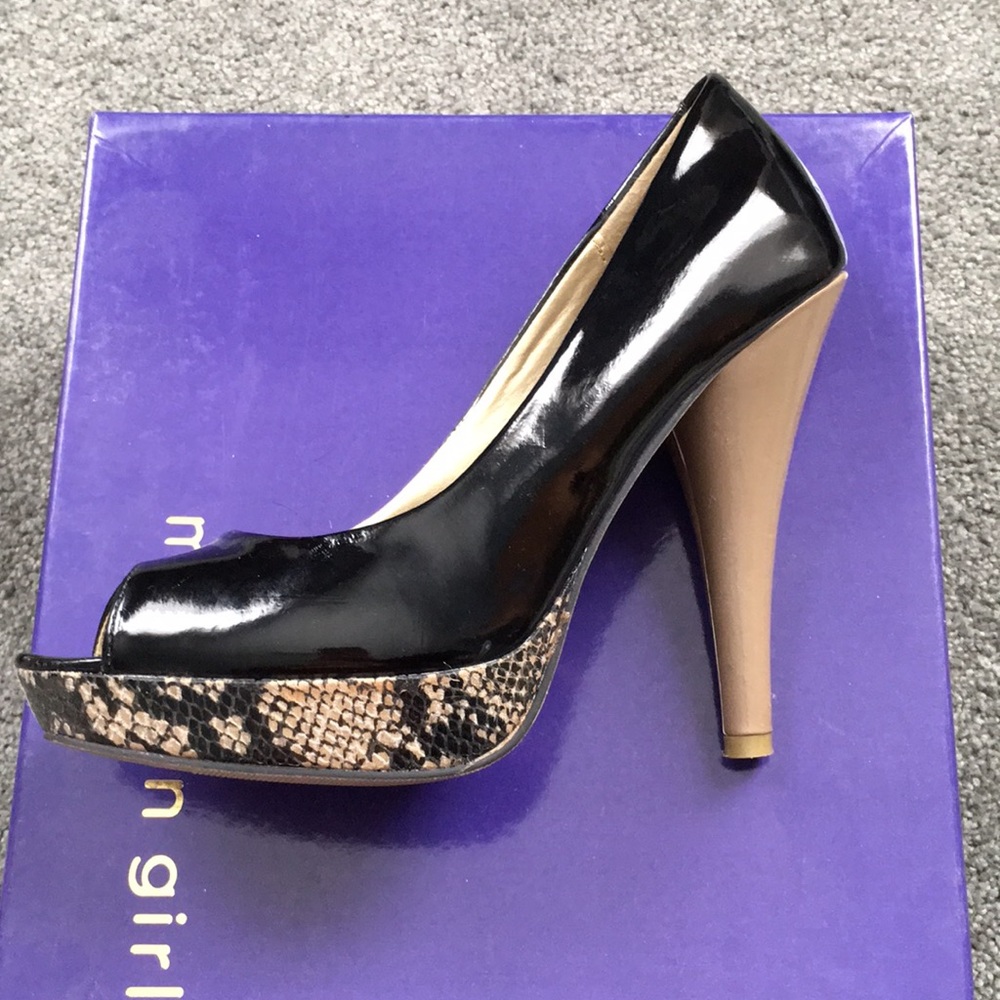 Black 4 inch heels